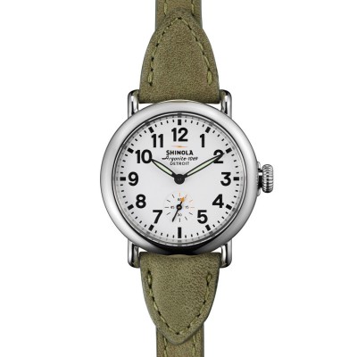 THE RUNWELL 36mm TRIPLE WRAP LEATHER STRAP WATCH 