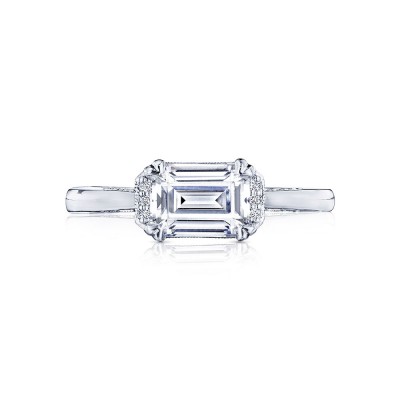 Emerald Solitaire Engagement Ring
