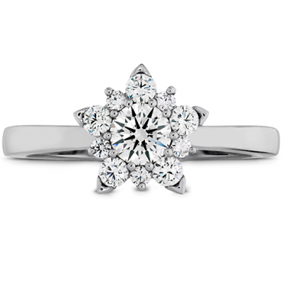 Aerial Cluster Engagement Ring