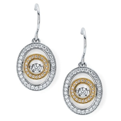 Shimmering Diamonds® Embedded Oval Earrings SD13E31/.50