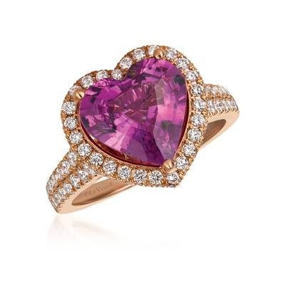 18K Strawberry Gold® Bubble Gum Pink Sapphire™ 4 cts. Ring