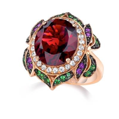 Le Vian® Ring featuring 7 5/8 cts. Pomegranate Garnet