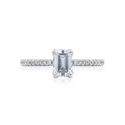 HT254515EC65X45 Platinum Tacori Petite Crescent Engagement Ring