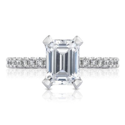  HT2545EC75X55W 18 Karat Petite Crescent Engagement Ring