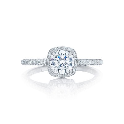 HT254715CU65W 18 karat  Petite Crescent Engagement Ring