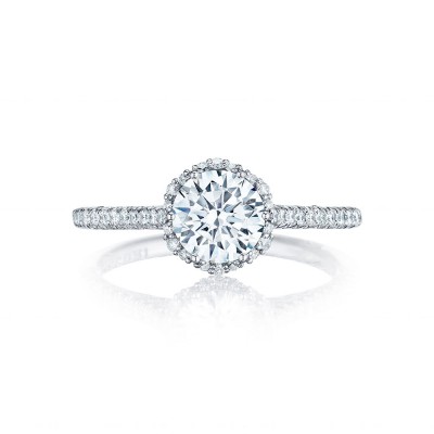 Tacori HT254715PR55 18 Karat Petite Crescent Engagement Ring