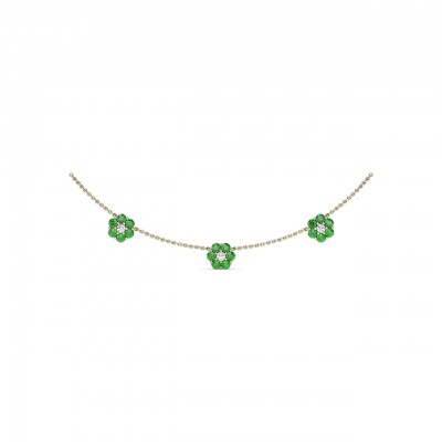 Petals Of Love Emerald Necklace 
