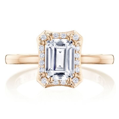 Tacori P101EC75X55FPK 14 karat Coastal Crescent Engagement Ring