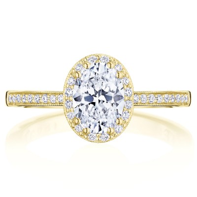 Tacori P103OV75X55FY 14 Karat Coastal Crescent Engagement Ring
