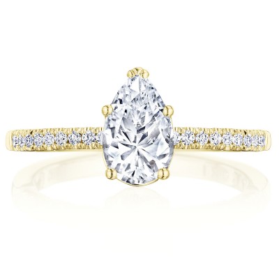 Tacori P104PS85X55FY 14 Karat Coastal Crescent Engagement Ring
