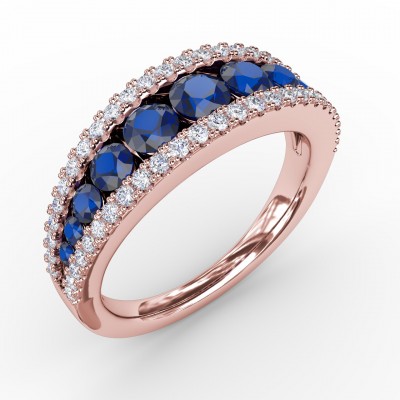 Walk This Way Sapphire and Diamond Ring