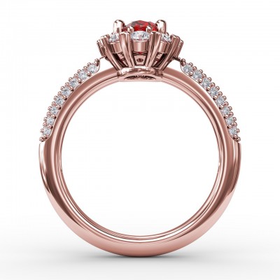 Blossoming Halo Ring 
