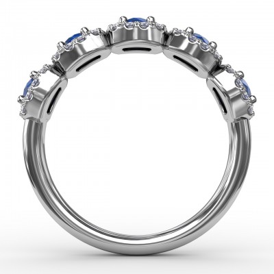 Blossoming Love Sapphire and Diamond Ring