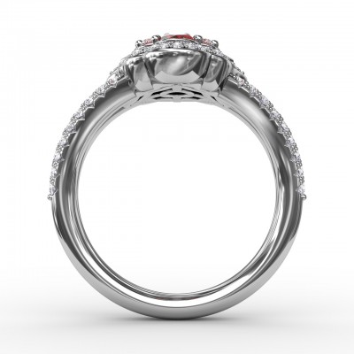 Make A Statement Ruby and Diamond Ring 
