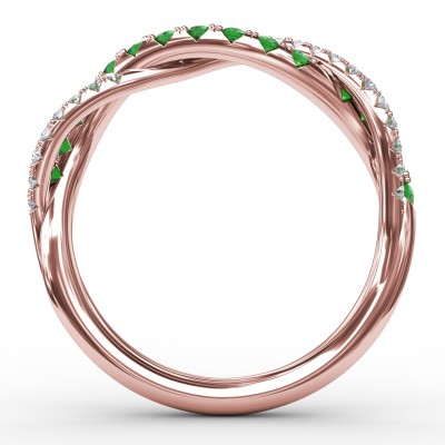 Infinite Love Emerald and Diamond Ring 