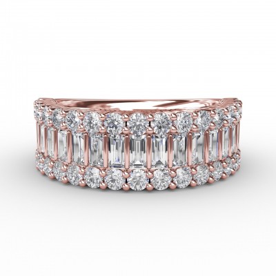 Layered Baguette Diamond Band