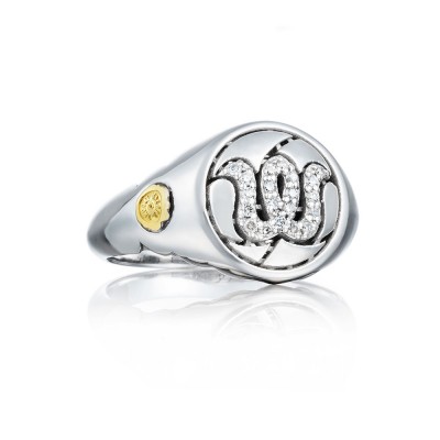 Pavé Monogram Ring SR194W