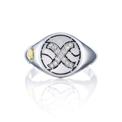 Pavé Monogram Ring sr194xsb