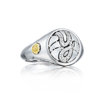 Pavé Monogram Ring SR194Y