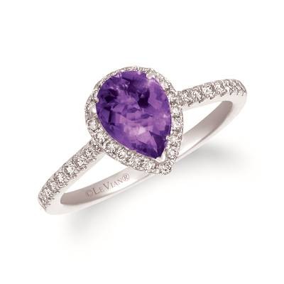 14K Vanilla Gold® Grape Amethyst™ 7/8 cts. Ring