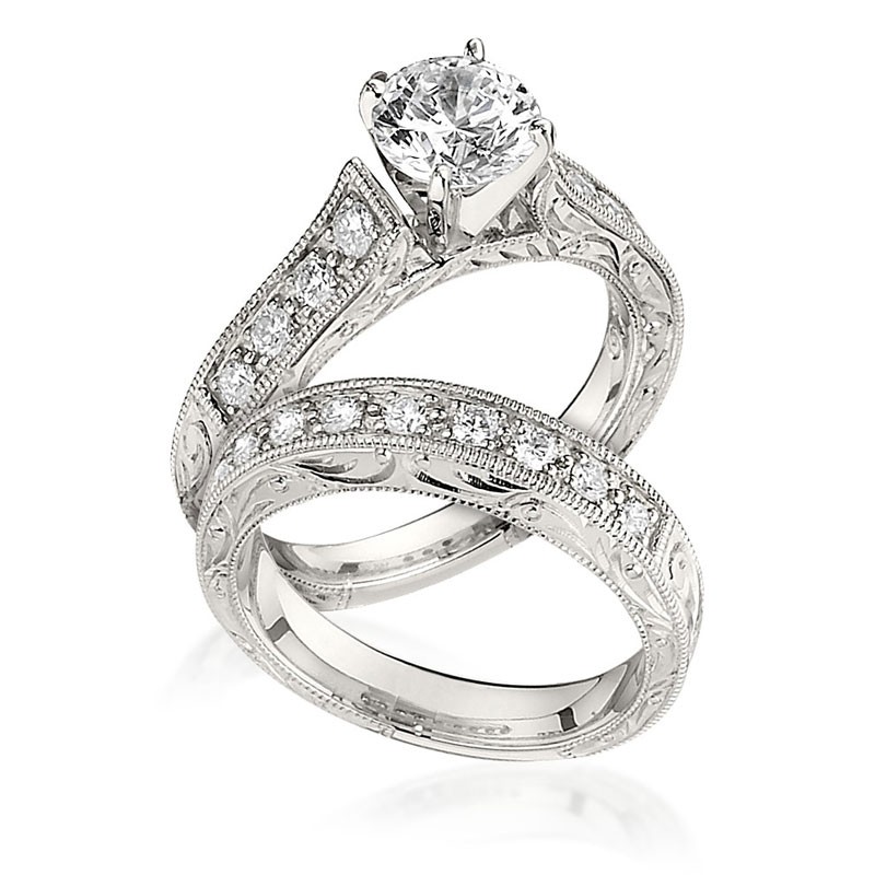 Cathedral wedding set shop