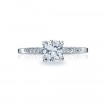 Platinum Simply Tacori Solitaire Engagement Ring 2586RD6