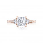 2659PR65PK 18 Karat Simply Tacori Round 3-Stone Engagement Ring