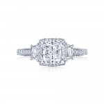 2663PR65 Platinum Tacori Dantela Engagement Ring