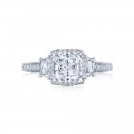 2663PR65 Platinum Tacori Dantela Engagement Ring