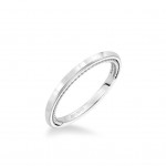 Cameron Contemporary Polished And Rope Wedding Band
