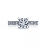 Tacori Crescent Platinum Engagement Ring 41-25RD65