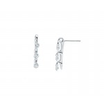 Shimmering Diamonds® Trellis Bar Earrings G7585/.75