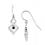 Shimmering Diamonds® Twisted Tear Drop Earrings SD13E11BK