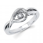Shimmering Diamonds® Tear Drop Ring SD14F80