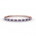 Whimsical Sapphire & Diamond Bangle