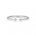 Whimsical Three Stone Bangle 