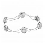 Martin Flyer Wedding Day Jewelry Diamond By the Yard Bracelet BPS01SQ-D