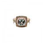 14K Strawberry Gold® Sea Blue Aquamarine® 1 3/4 cts. Ring