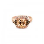 14K Strawberry Gold® Peach Morganite™ 1 5/8 cts. Ring