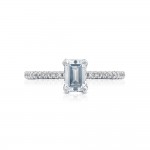 HT254515EC65X45 Platinum Tacori Petite Crescent Engagement Ring