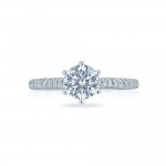 HT2546RD65 Platinum Tacori Classic Crescent Engagement Ring