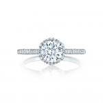 HT254715RD65 Platinum Tacori Petite Crescent Engagement Ring