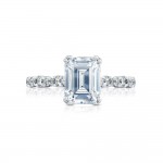 HT2558EC85X65 Platinum Tacori Petite Crescent Engagement Ring