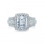 HT2613EC10X8 Platinum Tacori RoyalT Engagement Ring