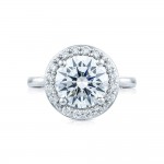 HT2651RD95 Platinum Tacori RoyalT Engagement Ring