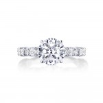  Tacori HT2654RD9 Platinum Petite Crescent RoyalT Engagement Ring