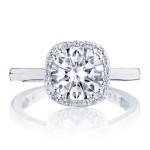 Tacori P1012CU8FW 14 karat Coastal Crescent Engagement Ring