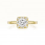 Tacori P101PR55FY 14 Karat Coastal Crescent Engagement Ring