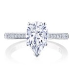Tacori P1022PS10X7FW 14 karat Coastal Crescent Enagement Ring