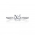 Tacori P102PR5FW 14 Karat Coastal Crescent Engagement Ring